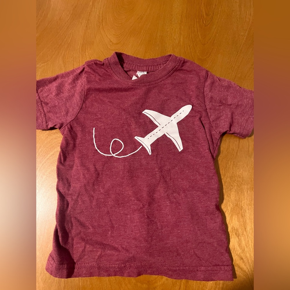 Toddler short sleeve airplane t-shirt